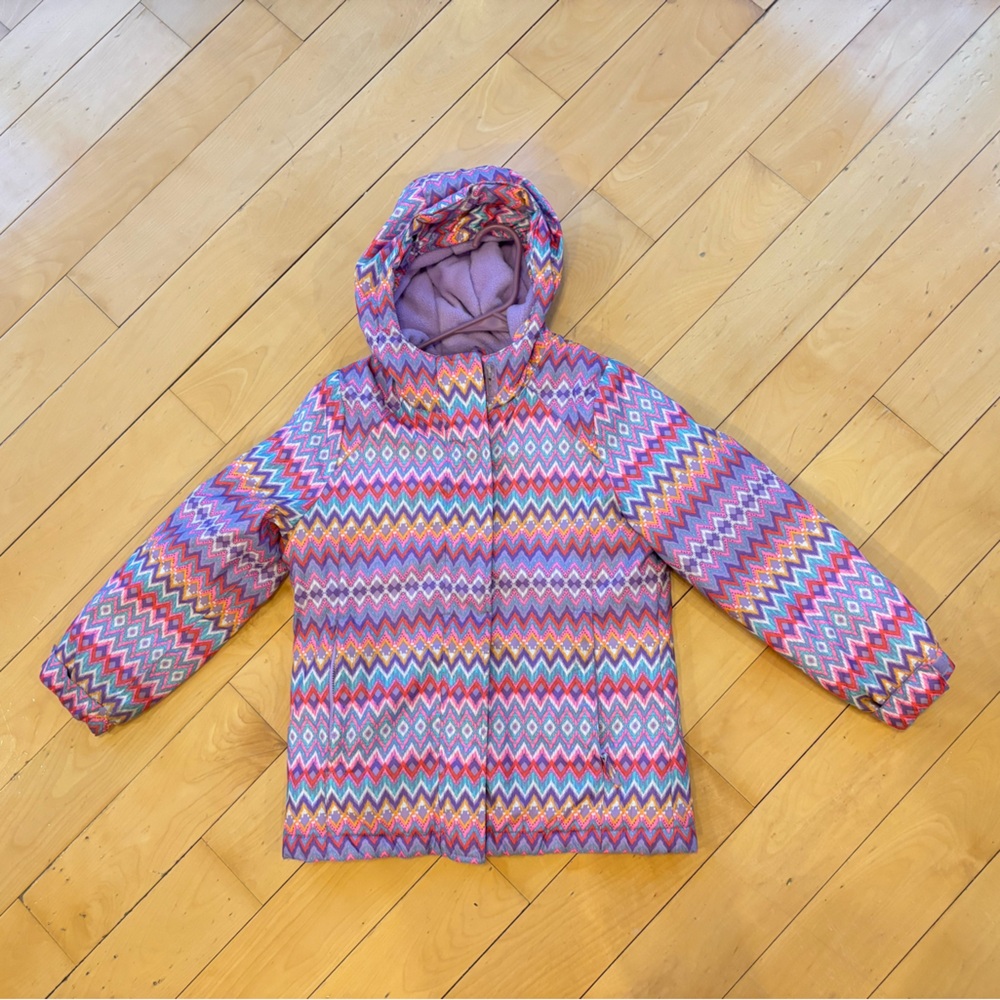 Children’s Place Multicolor Zigzag Puffer Jacket